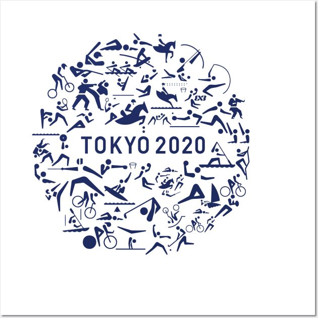 Pictograms Olympics Tokyo 2020 Wall Art by Aldebaran